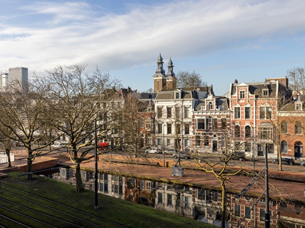 View on Westersingel - Winter