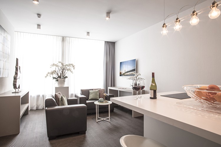 Canal View Apartment - Living Area