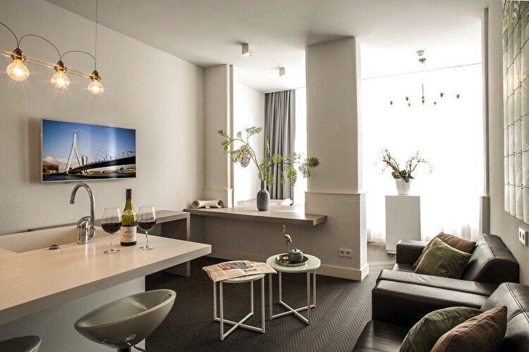 Garden View Apartment - Living Kitchen